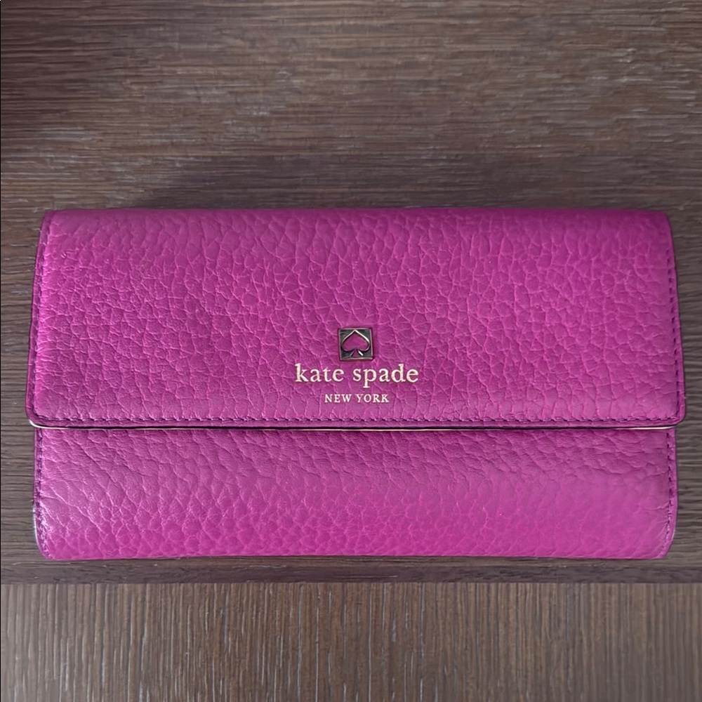Kate Spade Pink Leather Clutch